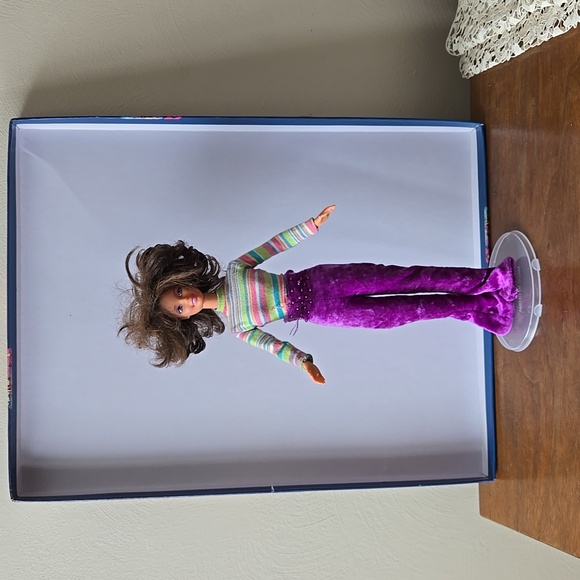 Barbie Other - 1999 VTG Mattel Barbie Doll with Rainbow Striped Top and Purple  Pants